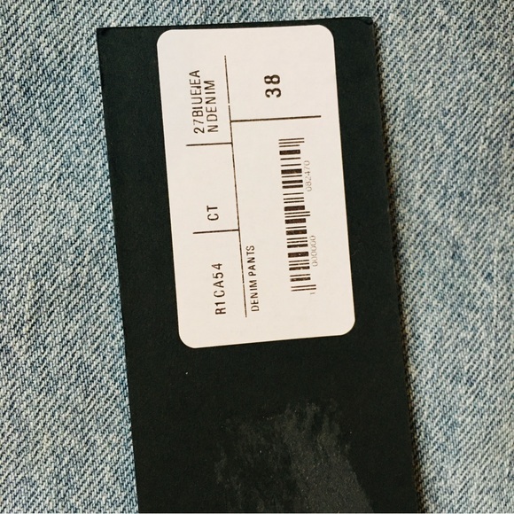 ROKH Blue Distressed Jeans Women’s Size 38 US 6 Regular - Picture 5 of 15